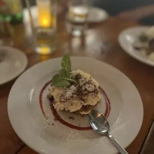 a plate of food on a table