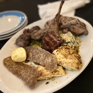 Meat Platter (Serves 2) ask for Peta bread on the side #Delicious