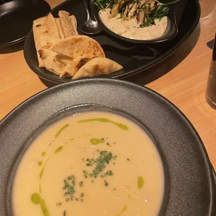She-Crab Soup &amp; Spinach with Artichoke dip!