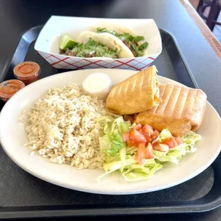 Chimichangas and Tacos