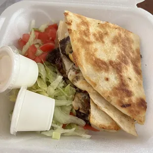 Cheek meat Cabeza Quesadilla