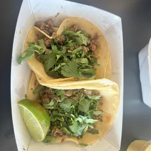 Asada tacos no onion