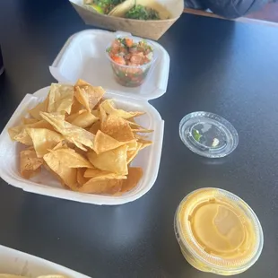 Chips queso Pico de Gallo