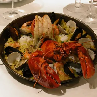 paella, food