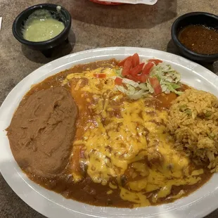 Cheese enchiladas