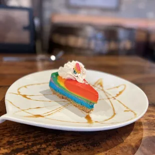 Seasonal pride cheesecake