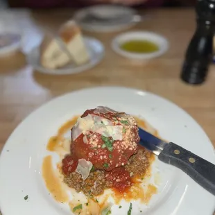 Sicilian Ball (risotto ball with bolognese sauce)