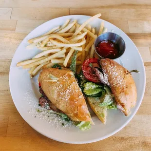 BLT sandwich and Fries