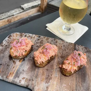 Smoked Salmon Bruschetta