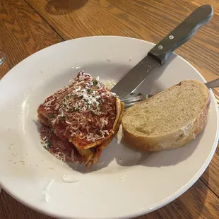 Beef lasagna