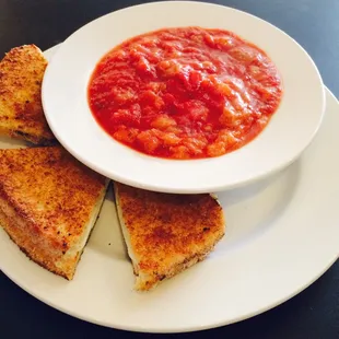 Fried Mozzarella Panini and Pappa al Pomodoro