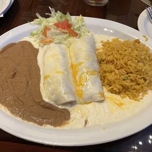 Sour Cream Shredded Chicken enchiladas