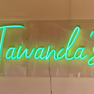 Neon sign