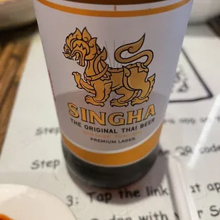 A nice selection of Thai beers included in happy hour prices.