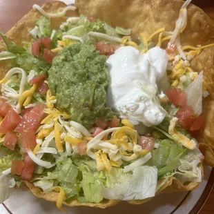 Chile Verde Taco Salad