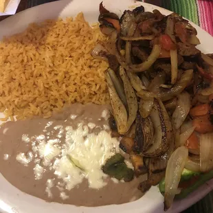 Steak Fajitas that were supposed to be Chicken Fajitas