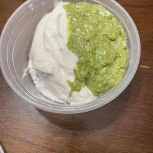 Sour cream and Guacamole