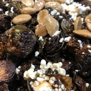 Slightly overdone Brussel sprouts side (still tasty though)