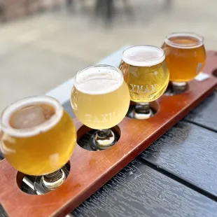 Beer flight.