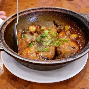 Catfish in Clay Pot at Tay Do