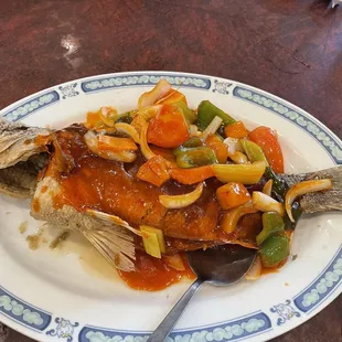 Sweet and Sour Fried Fish