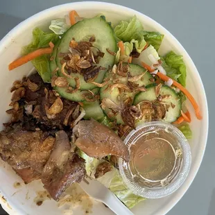 Grilled Lemongrass Chicken Salad