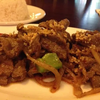 Pan Fried Sate Beef (spicy) - Bn B Sat