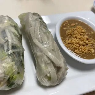 Pork spring rolls