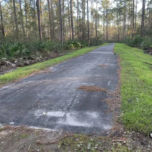 End of the paved path - 2 miles so far - another 7.5 to come