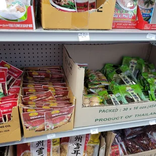 a variety of snacks