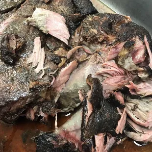 Mesquite smoked pulled pork $9.99 Served on a fresh baked bun with pickles, sliced sweet onions, and slathered with Machicek BBQ sauce.