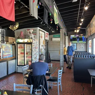 Inside the restaurant