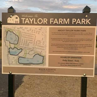 The layout of nearly 100 acres of the 1st stage of Taylor Farm Park.