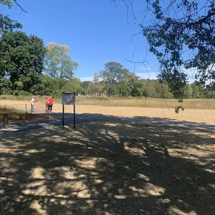 View of playground from parking lot