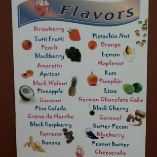 Tons of soft serve flavors!
