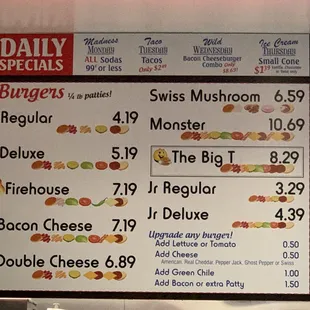 Menu part 1