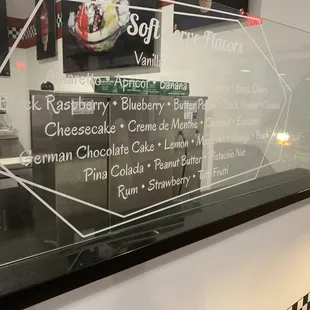 Soft serve flavors 2022
 Hard to notice