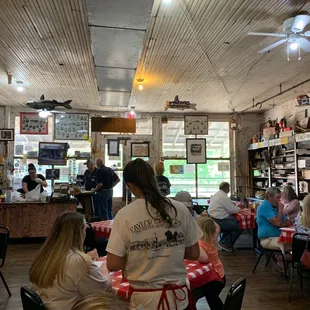 customers sitting at tables