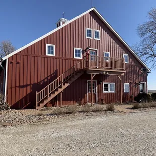 An old English style barn converted into a beautiful lodge