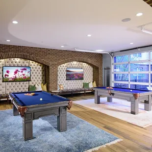Billiards available in the clubhouse.