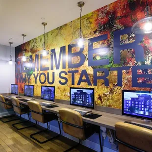 Computer workstation for all residents.