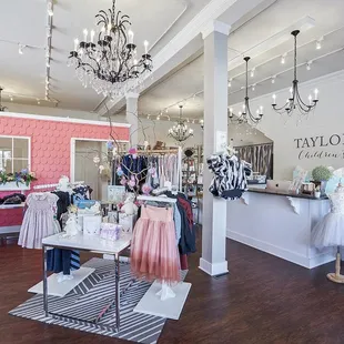 At Taylor + Max, we offer unique outfits and gifts for the modern child. We are located at 100 West Main Street in Rockton, IL