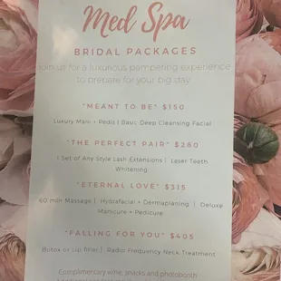 Bridal Packages