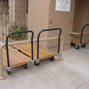 Custom made moving carts that are free for your use