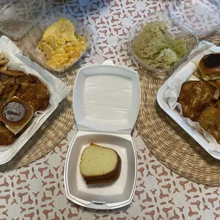 chicken wings and fried chicken, food