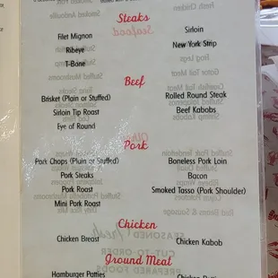 menu, sandwiches