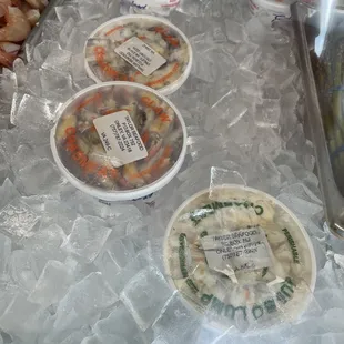 a variety of frozen food items