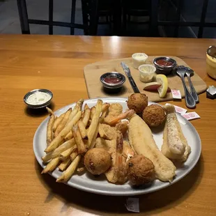 Fried fish and shrimp