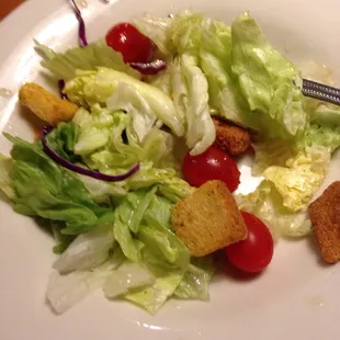 Salad had a homemade citrus dressing that was yum!