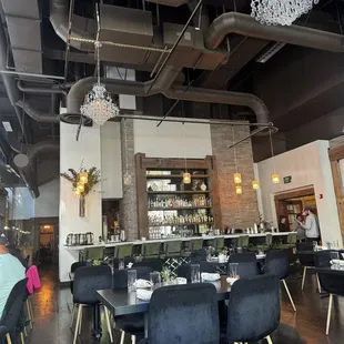 The view of the bar.